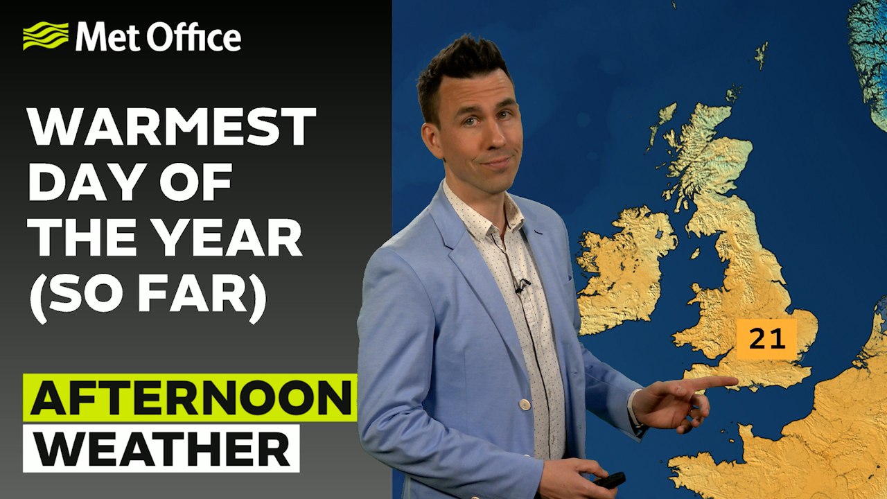 Met Office Afternoon Weather Forecast 20/03/25...