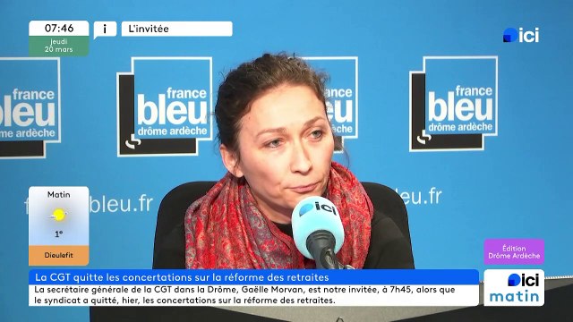 Gaelle Morvan , secrétaire générale de la CGT dans la Drôme