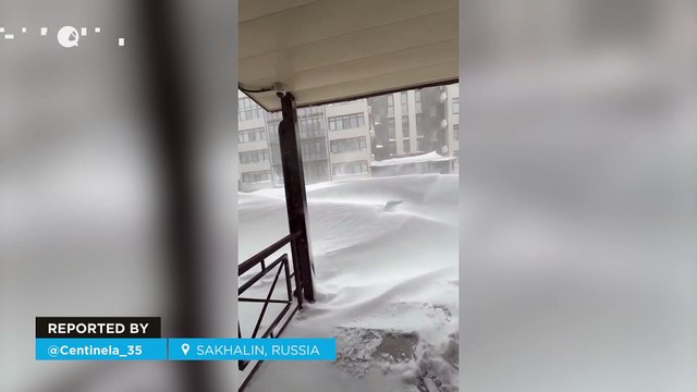 Cities buried in snow on Sakhalin, Russia! Over 1.5 meters of snow have accumulated in recent days.