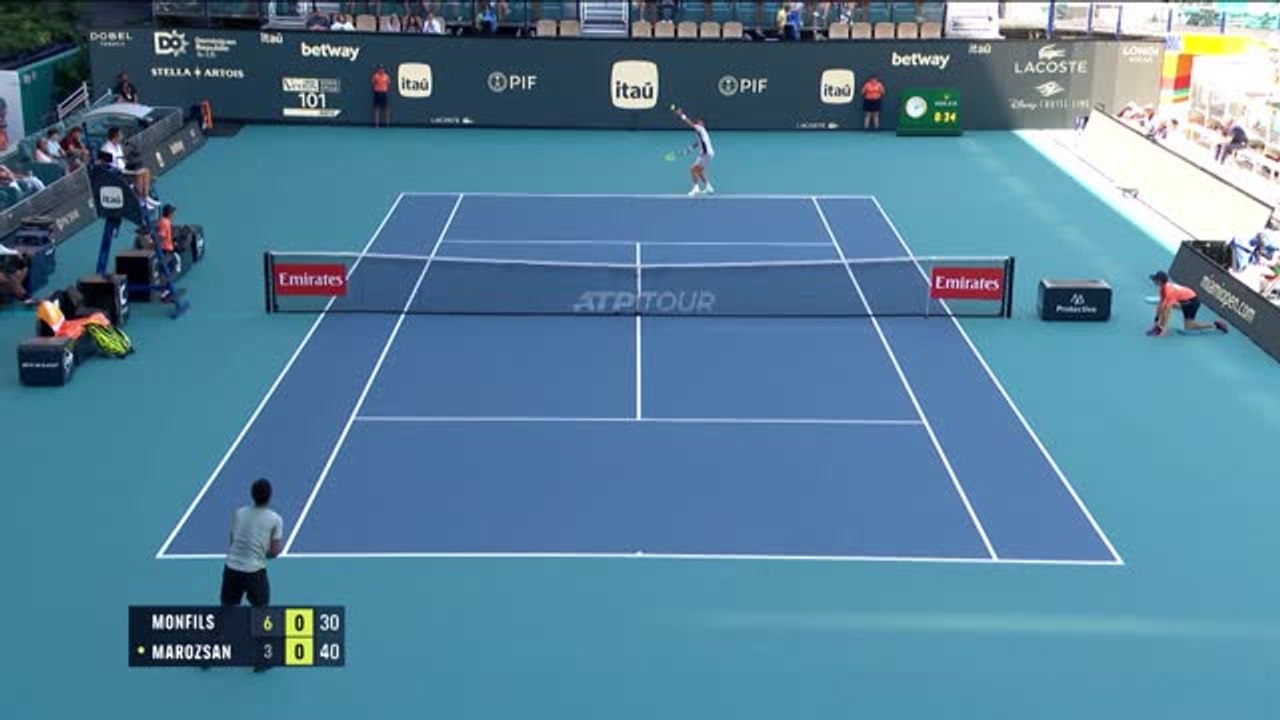 Miami - Monfils toujours increvable
