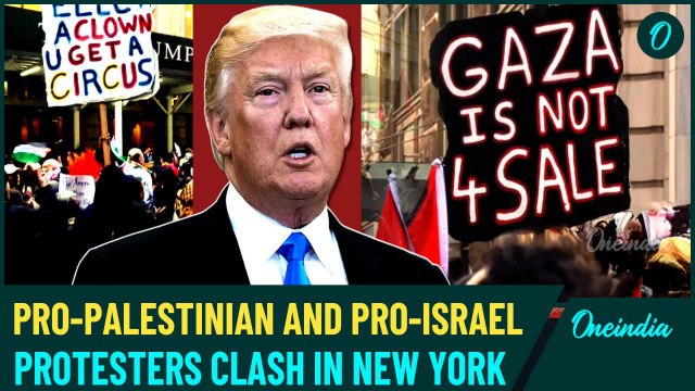 US Protests | Anti-Trump & Anti-Netanyahu Protesters March With ‘Gaza Is Not for Sale’ Banners