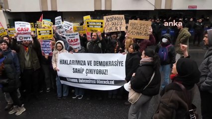İstanbul Üniversitesi öğrencilerinin İmamoğlu protestoları bugün de sürdürdü