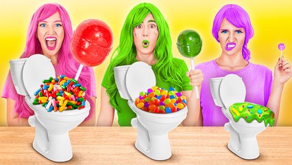 Cooking Challenge! Exciting Candy Hacks by 123 GO!  UNIVERSE