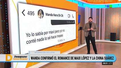 Wanda Nara confirma el vínculo de la China Suárez y Maxi López