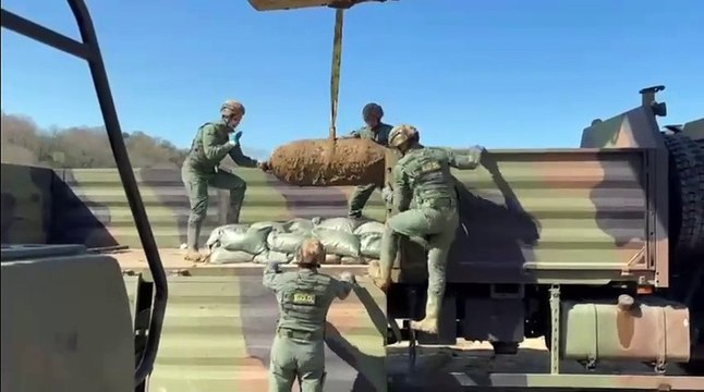 L'ordigno bellico fatto brillare in provincia di Grosseto