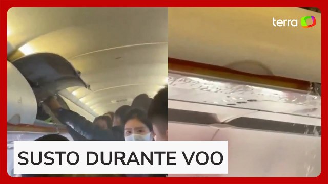 Passageiros usam garrafinhas d’água para apagar chamas em avião após carregador portátil pegar fogo