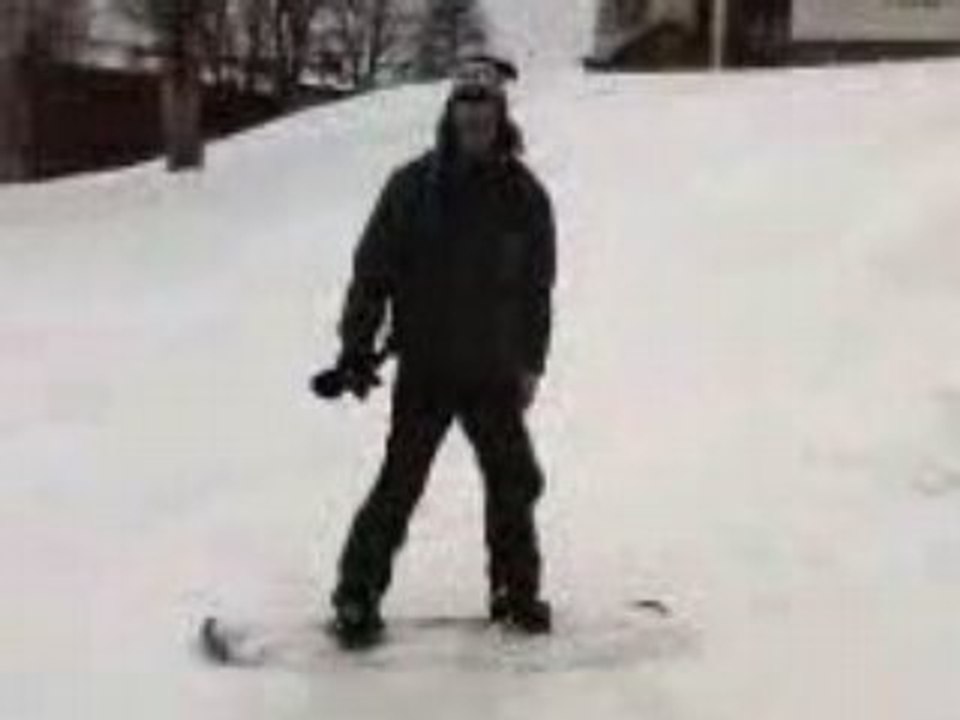Damien ki apren le snow