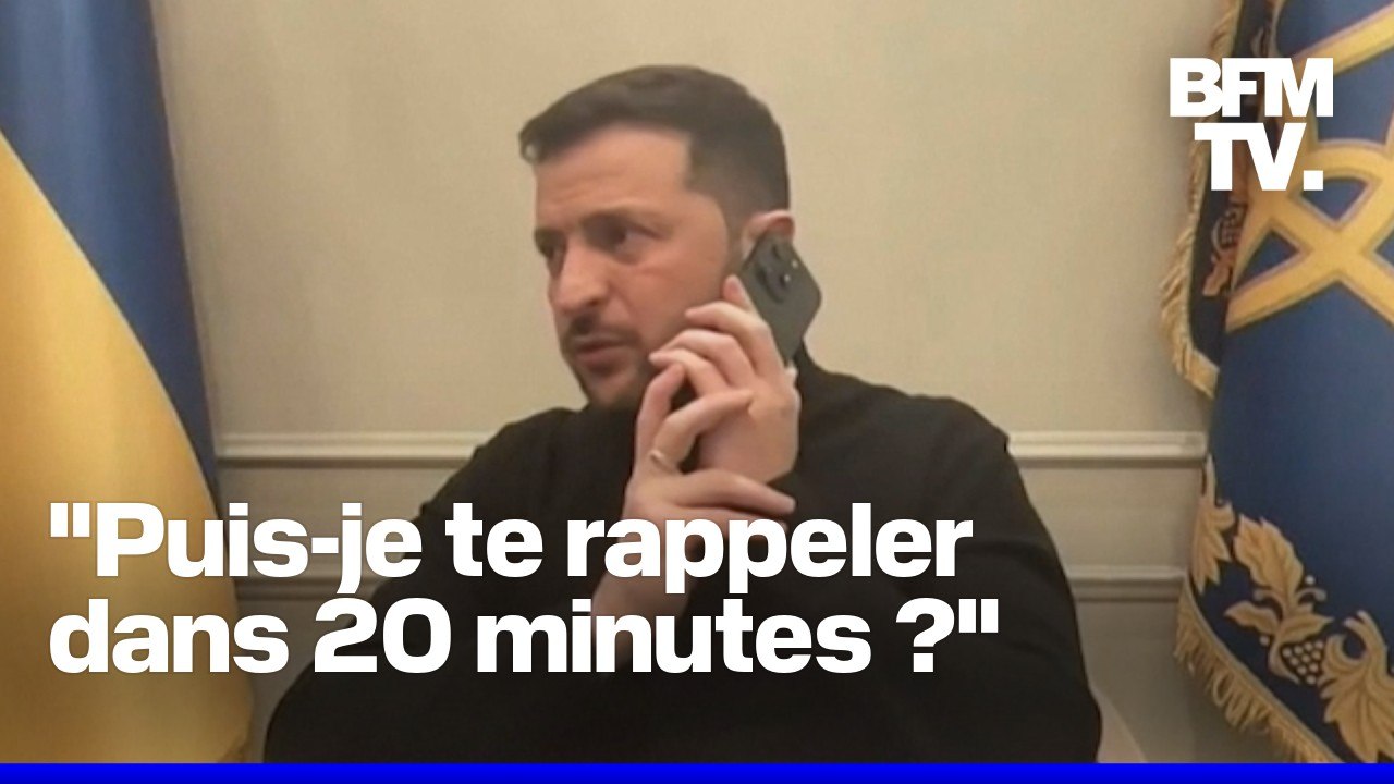 "Désolé Emmanuel": Volodymyr Zelensky interrompu par un appel d'Emmanuel Macron en pleine interview