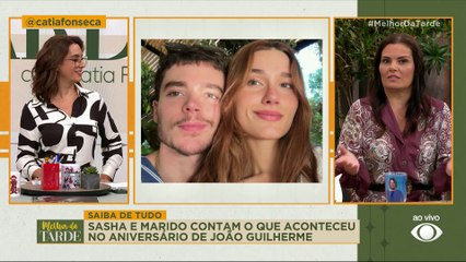 Sasha e marido contam TUDO O QUE ACONTECEU na FESTA DE JOÃO GUILHERME | Melhor da Tarde