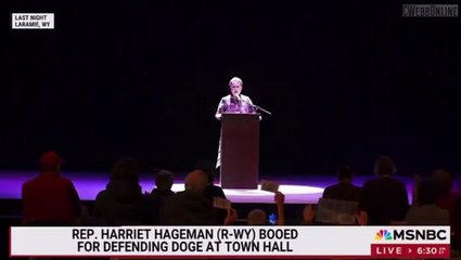 Hageman booed at Town Hall in Wyoming