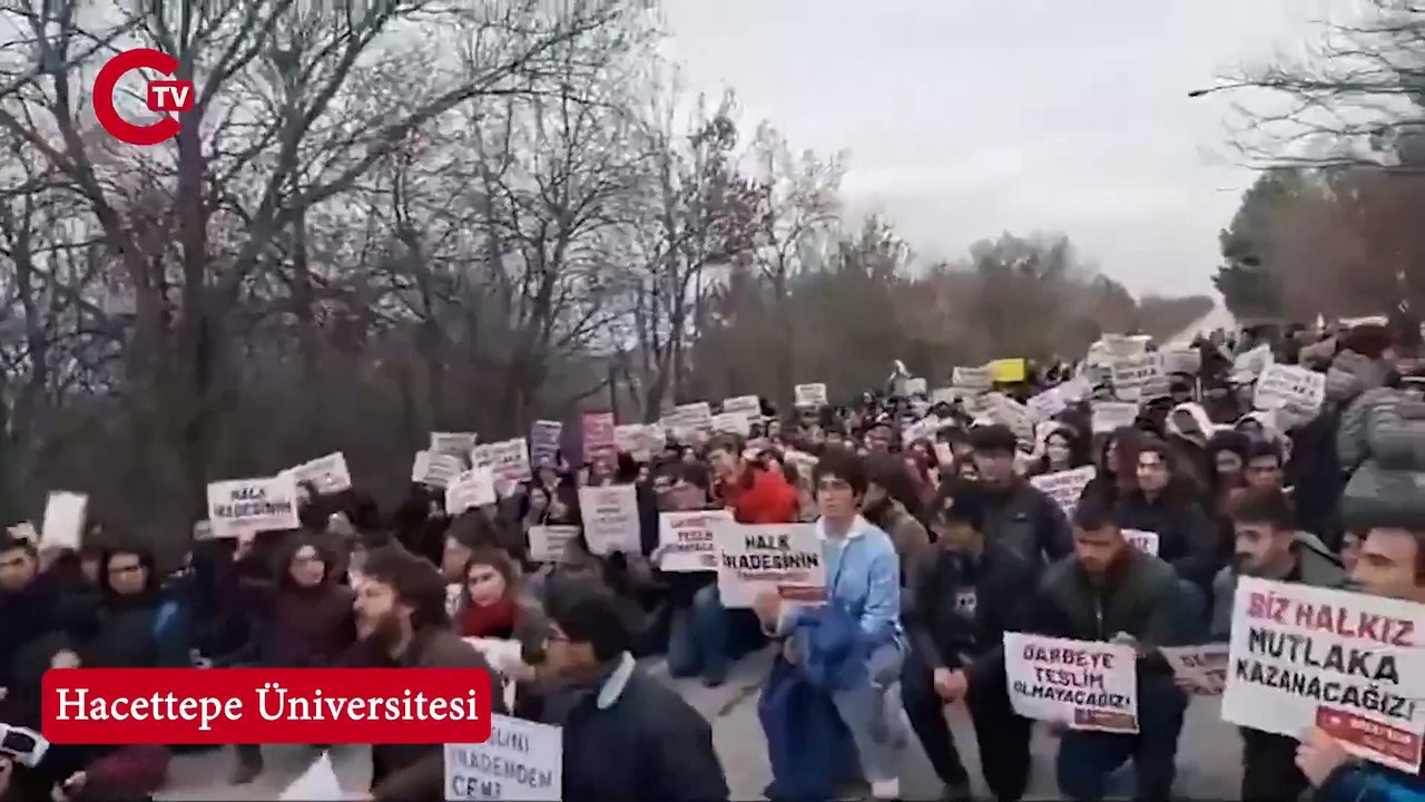 Ankara'da öğrenciler sokakta! Bilkent Üniversitesi ve Hacettepe Üniversitesi öğrencilerinden eylem