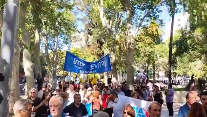 En Mendoza la marcha de los jubilados se realizó en Plaza San Martín