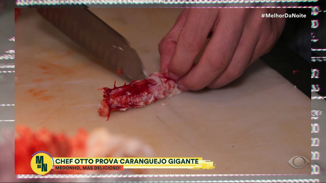 King crab, ouriço-do-mar e água-viva: chef Otto prova comidas exóticas | Melhor da Noite