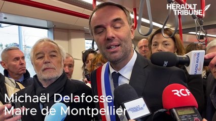 Inauguration de la première rame de la ligne 5 du tramway