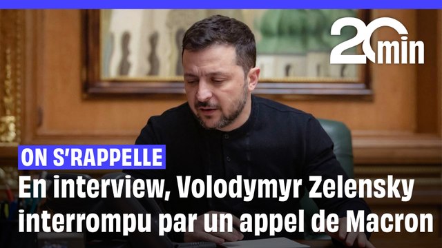 « Désolé Emmanuel… » En pleine interview, Volodymyr Zelensky interrompu par un appel de Macron