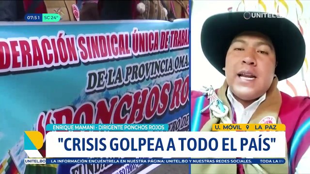 Si no hay atención del Gobierno, Ponchos Rojos advierten marchas, bloqueos y unificar demandas con otros sectores