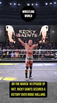 Ricky Saints defeated Ridge Holland on WWE NXT.