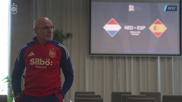 La charla previa de la selección española antes del duelo con Países Bajos
