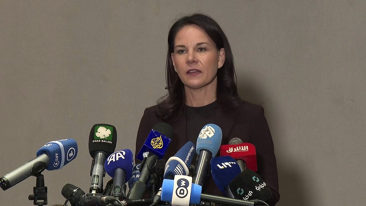 Baerbock prangert in syrien "entsetzliche gewaltausbrüche" an