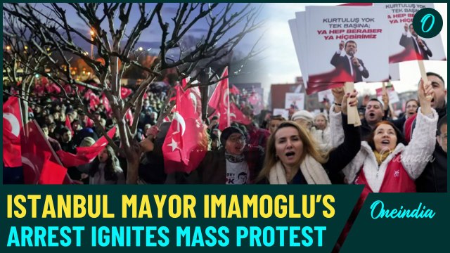 Thousands Protest In Istanbul Over Turkish President Erdogan's Main Rival- Mayor Imamoglu’s Arrest