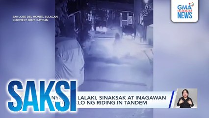 15-anyos na lalaki, sinaksak at inagawan ng motorsiklo ng riding in tandem | Saksi