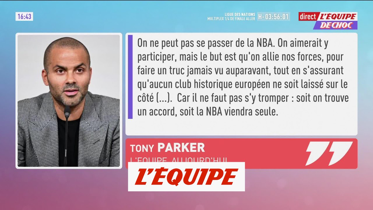 Tony Parker milite pour «une fusion» entre l'Euroligue et la NBA - Basket - Euroligue