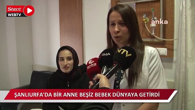 Şanlıurfa'da bir anne beşiz bebek dünyaya getirdi