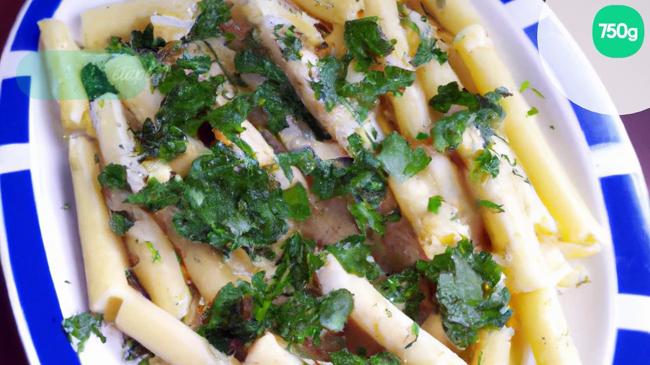 Penne aux quatre fromages et persil à l'ail