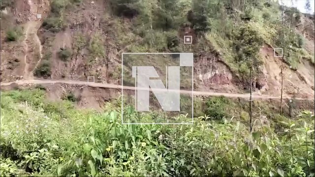 Deslizamientos y derrumbes en la carretera Vinto – Independencia en Cochabamba