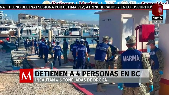 Incautan 4.5 toneladas de drogas y detienen a 4 personas en Baja California