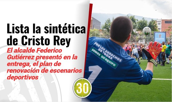 Medellín estrena una nueva cancha de fútbol y además anuncian la renovación de escenarios deportivos