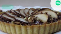 Tarte aux pommes, noix et chocolat
