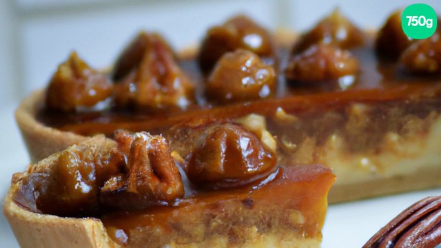Tarte aux noix et au caramel beurre salé