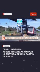 CBBA: CASETA PEAJE DESTRUIDA EN CARRETERA AL TROPICO