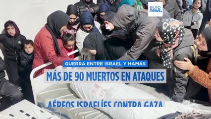 Al menos 90 muertos en ataques israelíes en Gaza, según las autoridades sanitarias