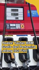 Hoaks! Tautan BBM gratis dari Pertamina jelang Idul Fitri