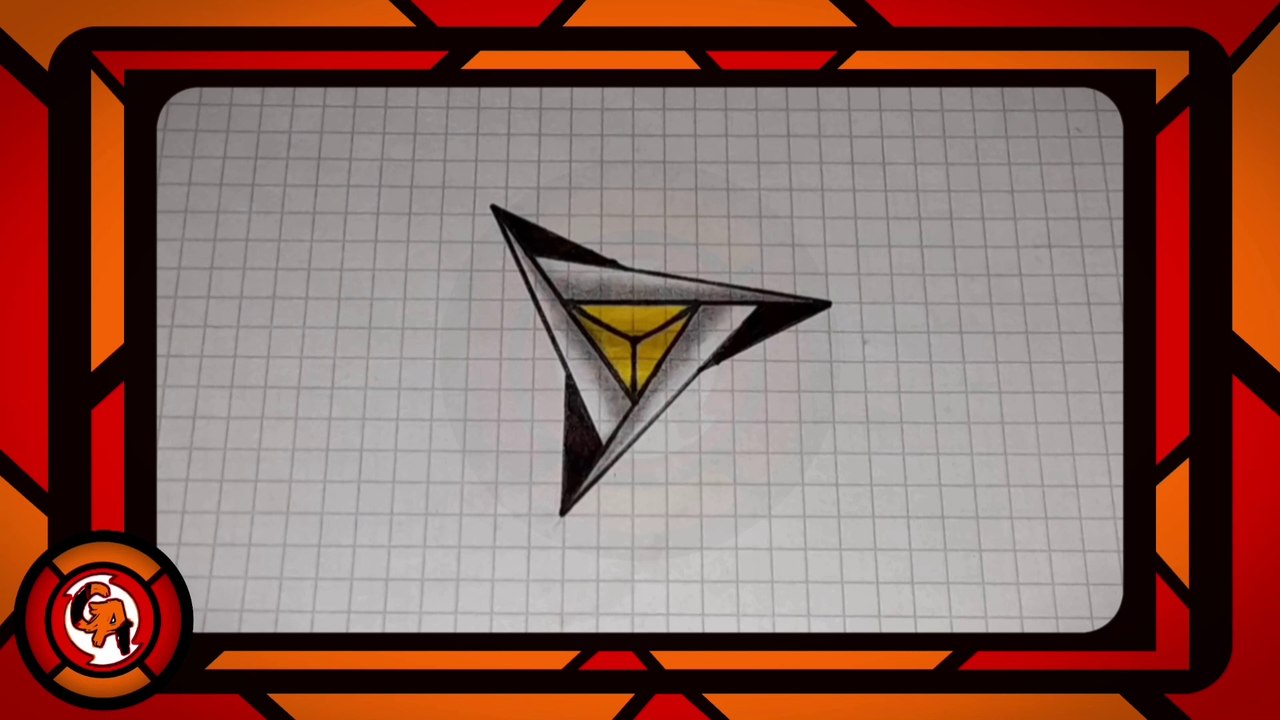 (VIDEO #0017) 🎨🖌️🖌️ DIBUJANDO una estrella de tres puntas.