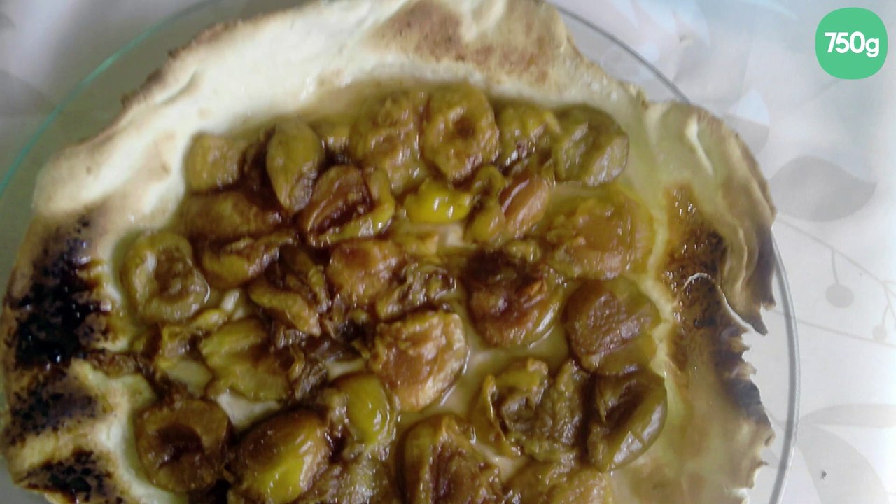 Tarte aux prunes jaunes