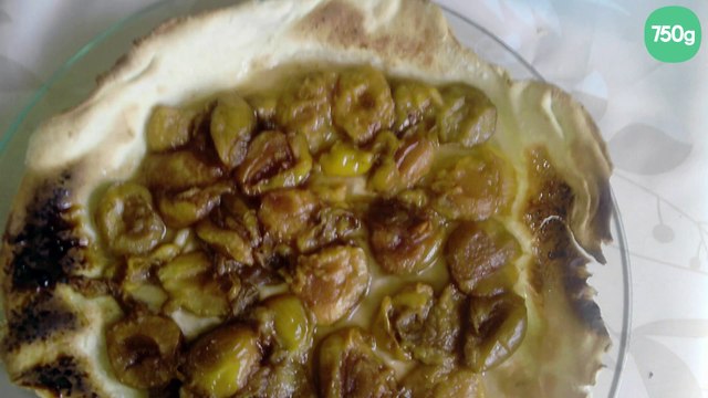 Tarte aux prunes jaunes