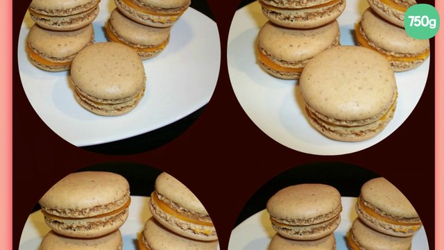 Macarons ganache chocolat à l'orange