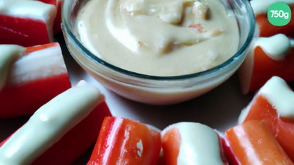 Bouchées de surimi et sauce rafraîchissante