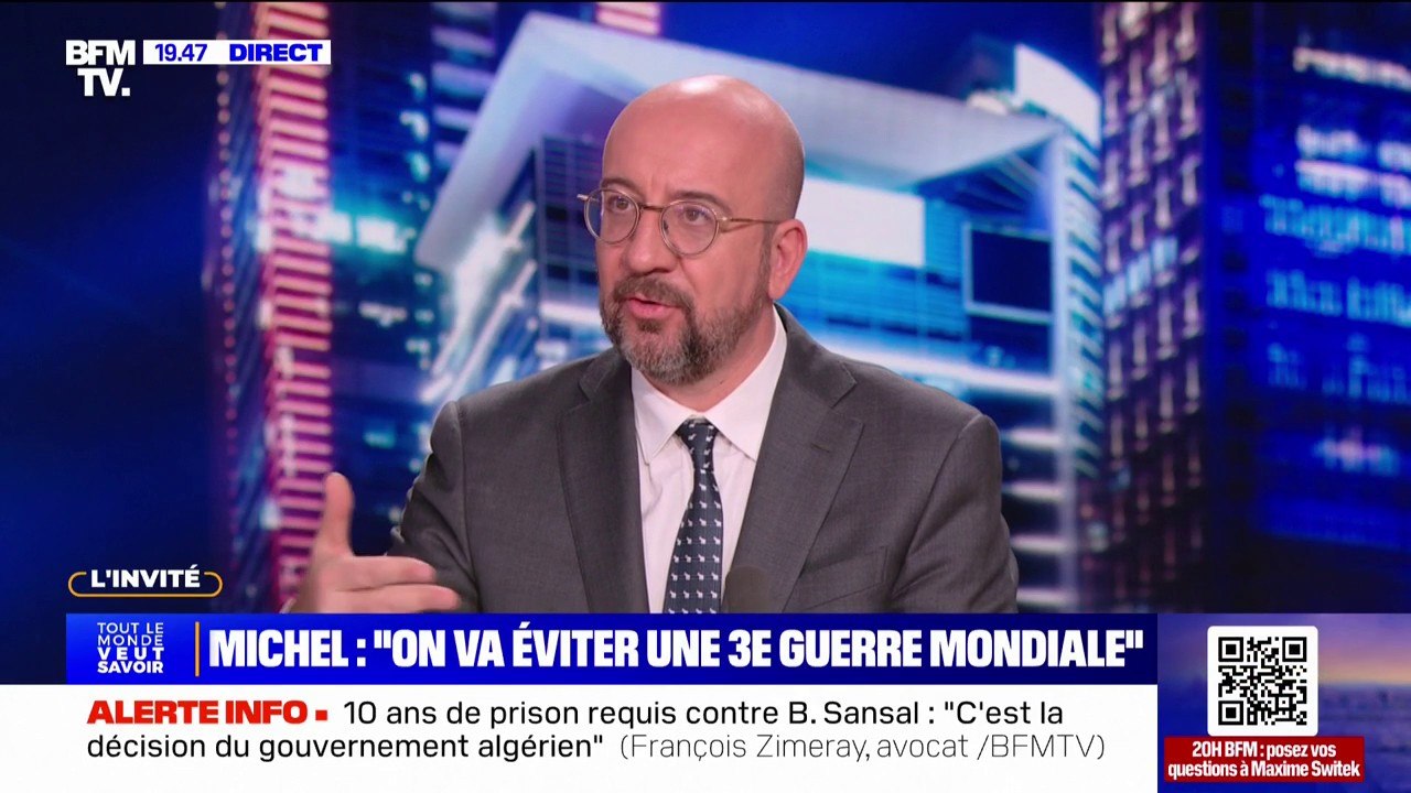 "La Russie ne cesse de tester la résistance de l'Union européenne", déclare Charles Michel, ancien président du Conseil européen
