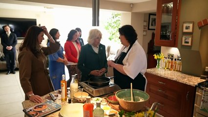 King and Queen meet farmers at rural reception