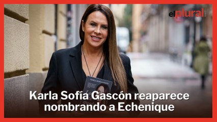 Karla Sofía Gascón reaparece en la presentación de su nuevo libro mencionando a Echenique