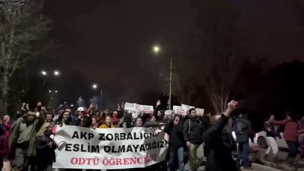 Hacettepe öğrencileri barikatı aşarak ODTÜ Kampüsü'ne ulaştı