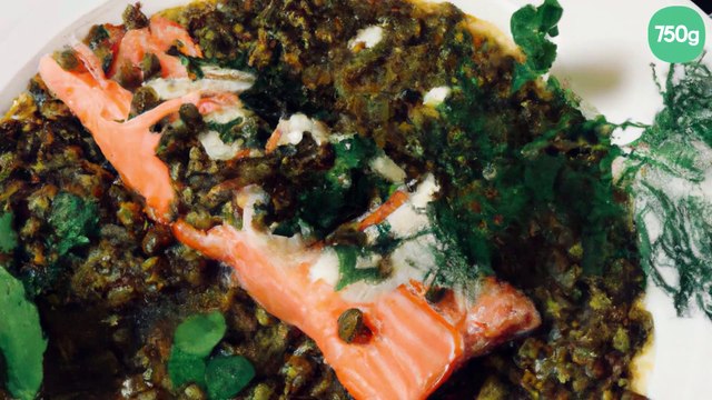 Saumon rapide aux lentilles