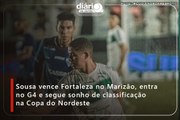 Sousa vence Fortaleza no Marizão, entra no G4 e segue sonho de classificação na Copa do Nordeste