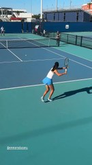 Emma practicing in Miami