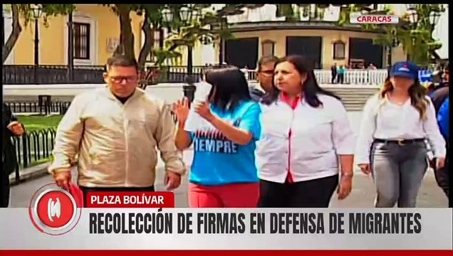 Vicepresidenta Delcy Rodríguez se suma a la recolección de firmas en apoyo a migrantes venezolanos