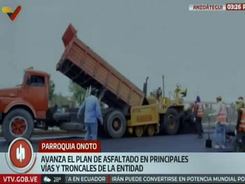 Anzoátegui | Gobierno regional continúa con trabajos de rehabilitación de vialidades
